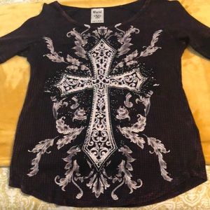 Super cool thermal t-shirt with sparkle
